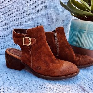 Suede Born Booties